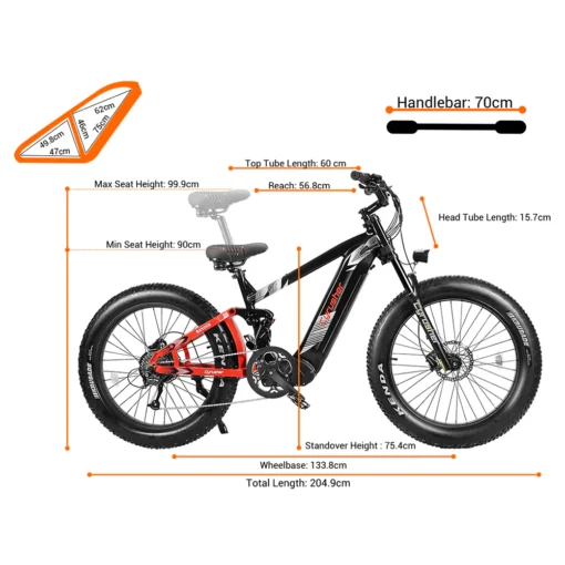 Vélo électrique tout-terrain Cyrusher Ranger – Image 4