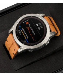 Alternative view of GARMIN Fenix 7X Sapphire Solar Titane