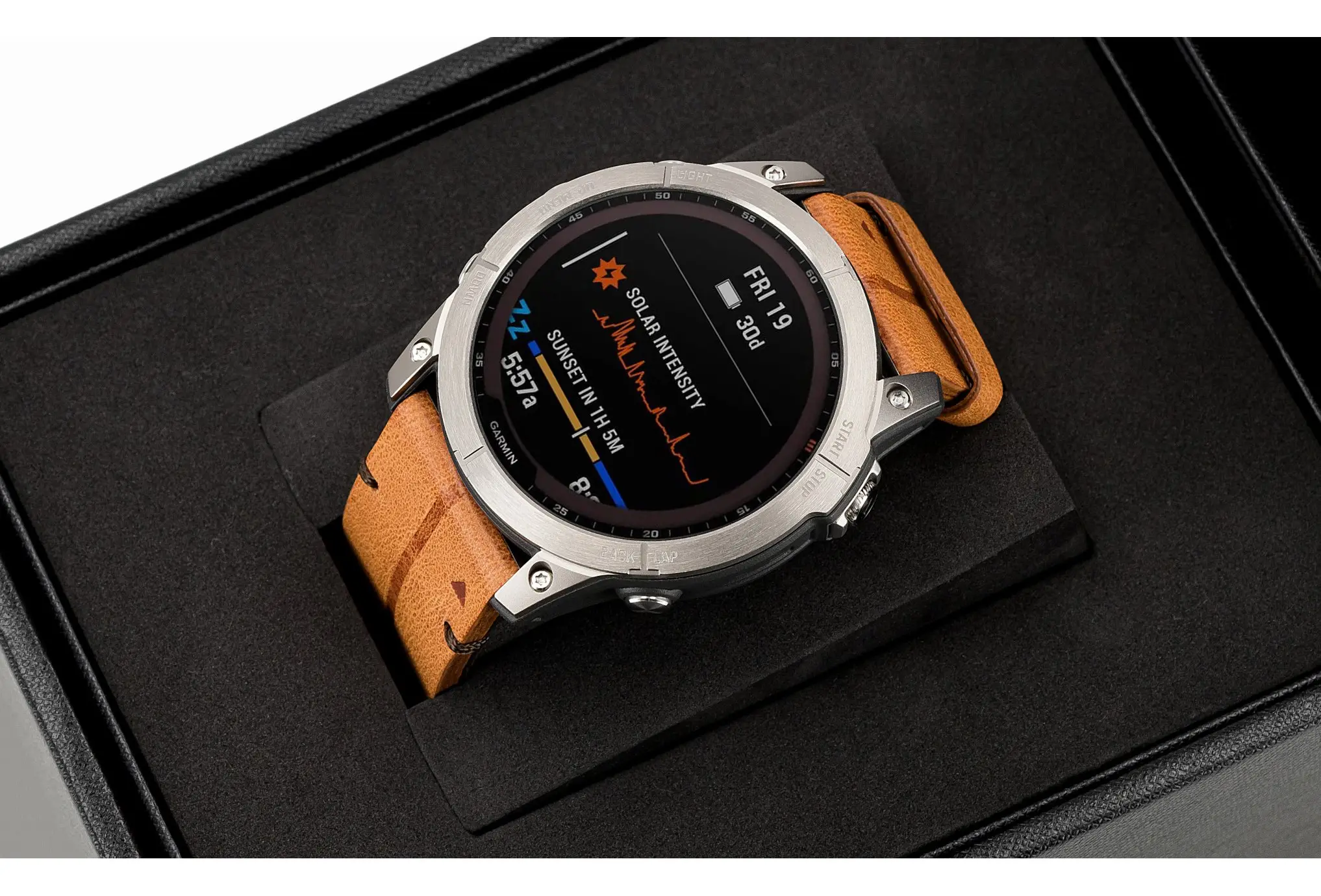 GARMIN Fenix 7X Sapphire Solar Titane – Image 2