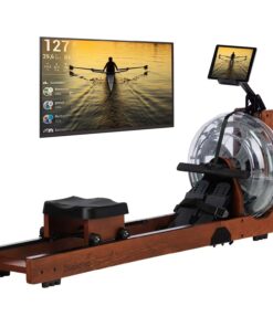 Rameur à eau Lykke - en bois - Connecté - Max. 150 kg - 6 niveaux de résistance