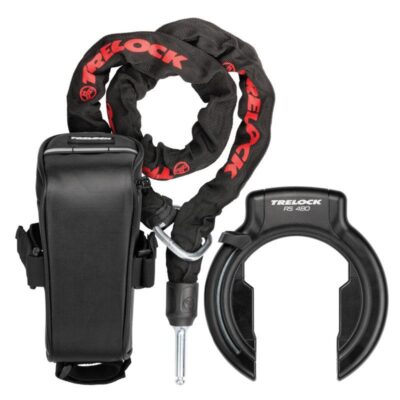 Trelock RS 480 AZ Protect-O-Connect Antivol du Cadre/ZR 355 Chaîne à Insérer /Sac de Selle