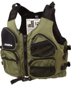 Gilet kayak pêche Aqua Design Kaaki 50N Vert