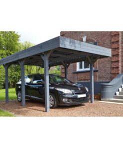 Alternative view of Carport bois Forest Style toit plat 15,56 m² 1 voiture