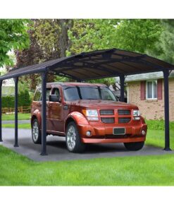 Carport aluminium Arcadia 5000 – 16 m² – gris