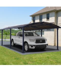 Carport en aluminium ARCADIA 6400 20,1 m² gris