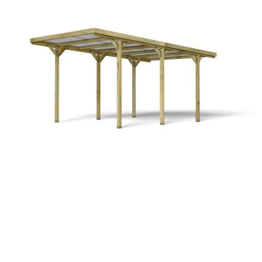 Carport Forest Style en bois JEAN 1 voiture – Image 2