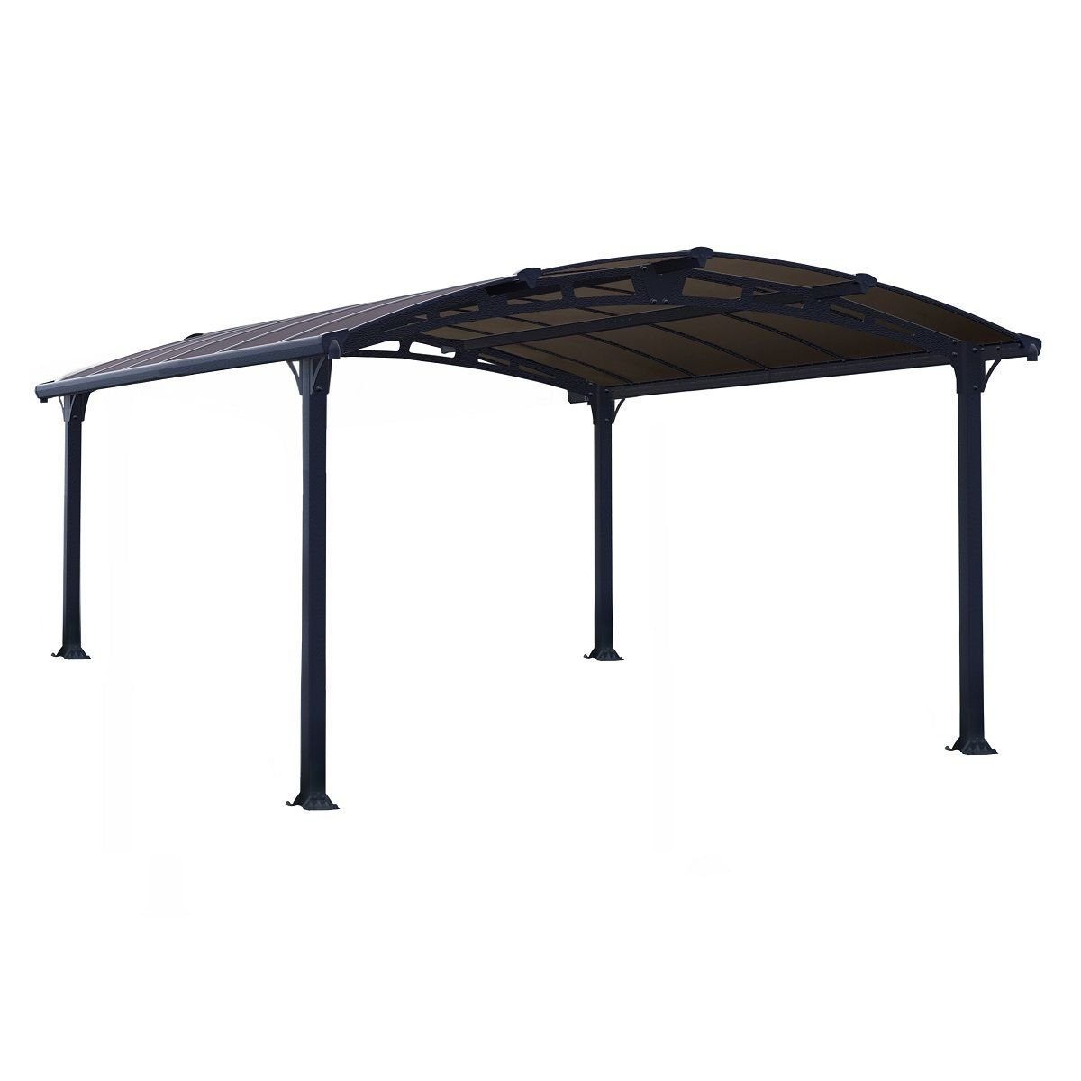 Carport aluminium Arcadia 6400 13,3 m² gris – Image 2