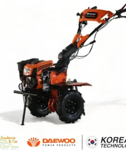 Motoculteur thermique à traction 212cm3, largeur de travail jusqu'à 130cm, 2 vitesses AV/1 AR, guidon ajustable - DAEWOO
