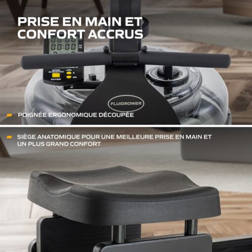 Rameur à eau Apollo Plus Black FLUID ROWER – Image 6
