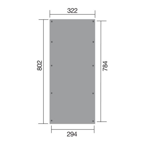 Carport WEKA bois 617 T3 sans toit imprégné autoclave – Image 4