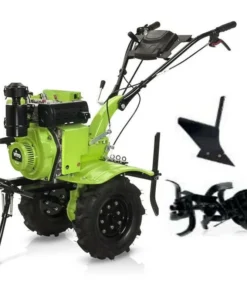 Motoculteur diesel 5200W 246 cm3 7CV Démarrage électrique Transmission directe