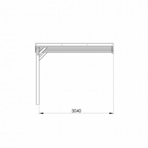 Carport Forest Style en bois VICTOR 1 voiture – Image 4