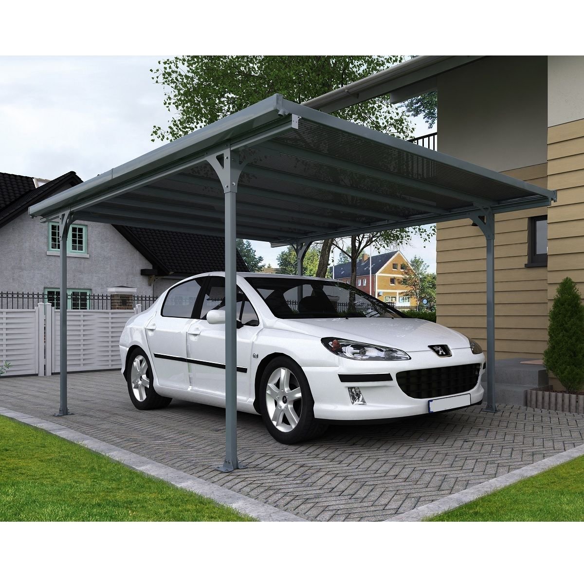 Carport Canopia by PALRAM aluminium VERONA 1 voiture – Image 5