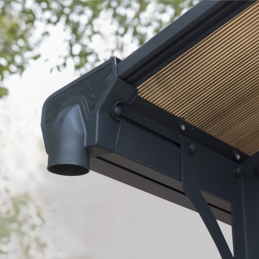 Carport aluminium Arcadia 6400 13,3 m² gris – Image 5