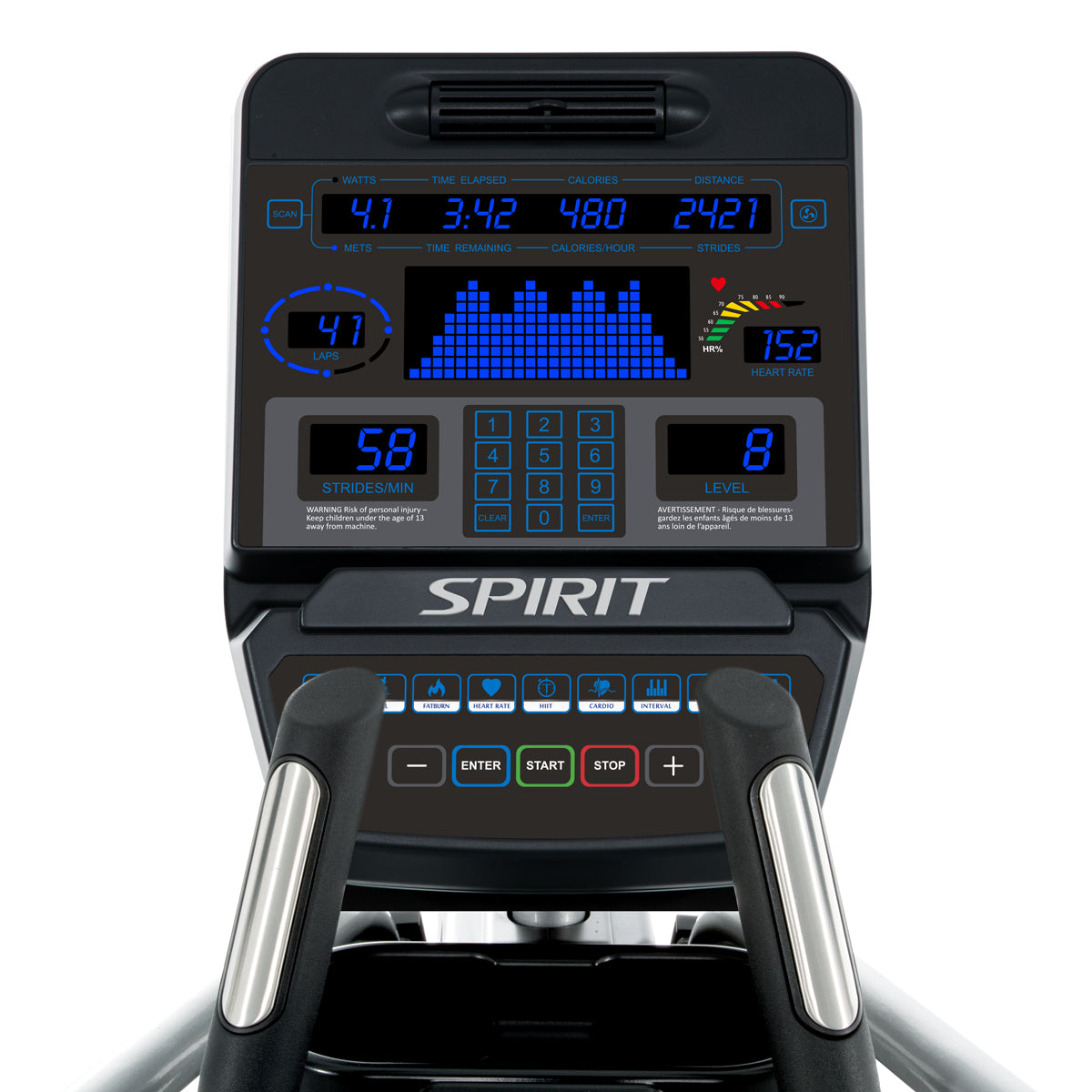 Spirit Fitness Elliptique CE900LED – Image 4