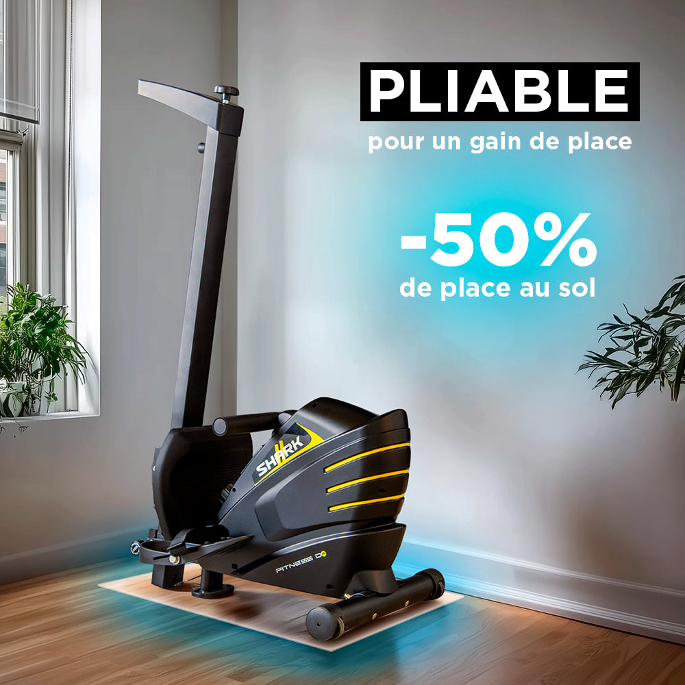 FITNESS DOCTOR Rameur d'Appartement Pliable Silencieux et Fluide Shark 2 – Image 5
