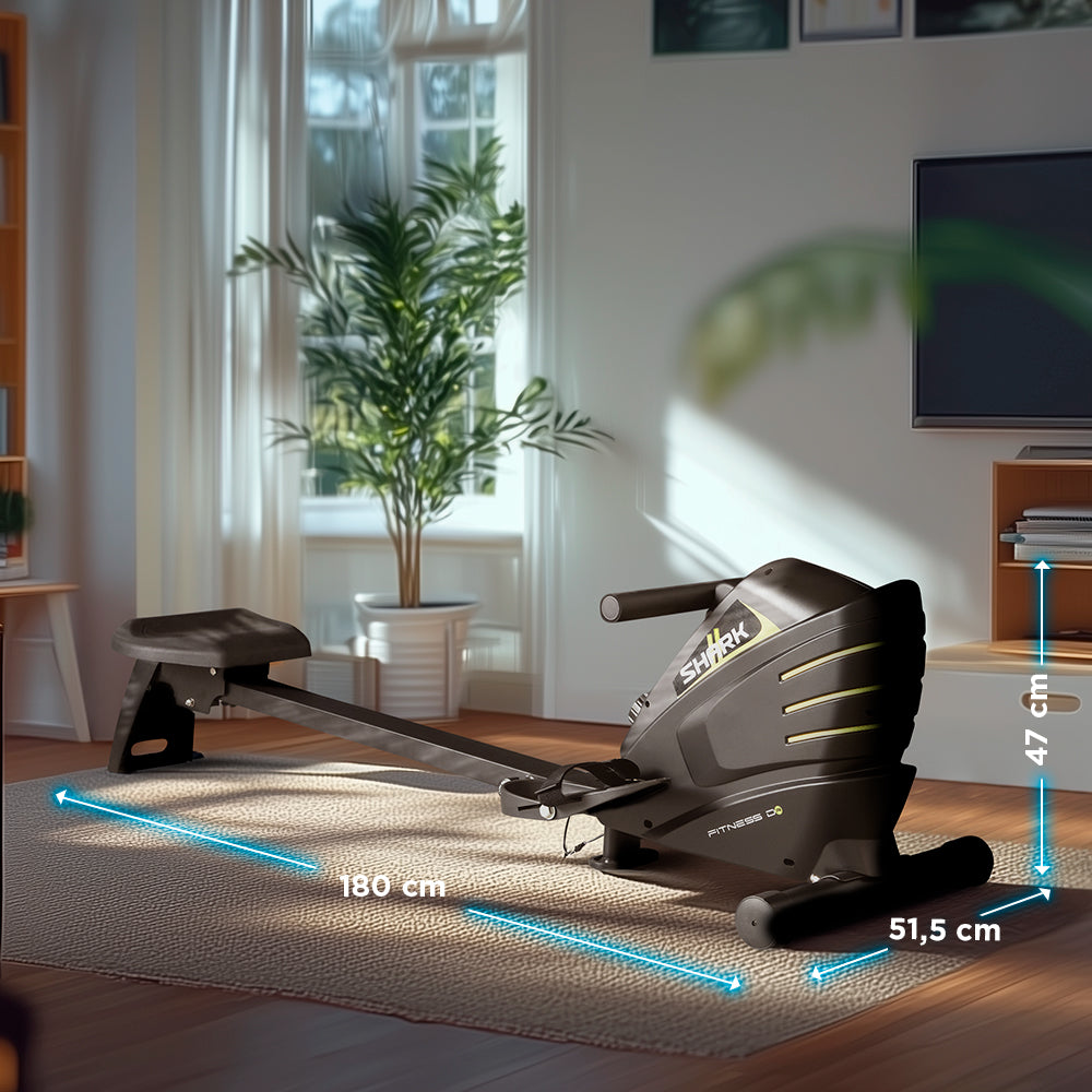FITNESS DOCTOR Rameur d'Appartement Pliable Silencieux et Fluide Shark 2 – Image 4