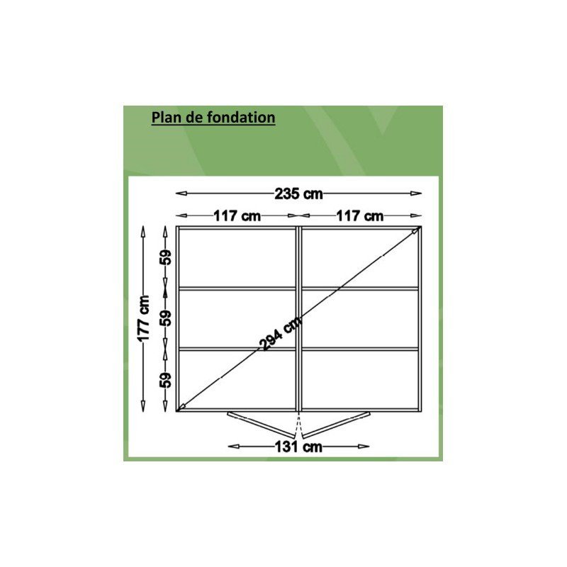 Abri de jardin Skur 1 2,19m² + plancher traité peint gris Baltic – Image 3