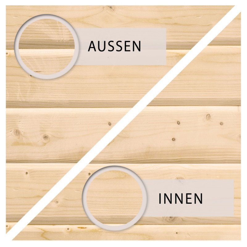 Abri de jardin adossé en bois certifié 4,85m² Juist 3 - Karibu – Image 12
