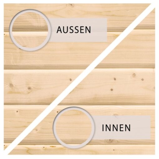 Abri de jardin Dalin 1 de 4,41m² panneaux bois 14mm - Karibu – Image 8