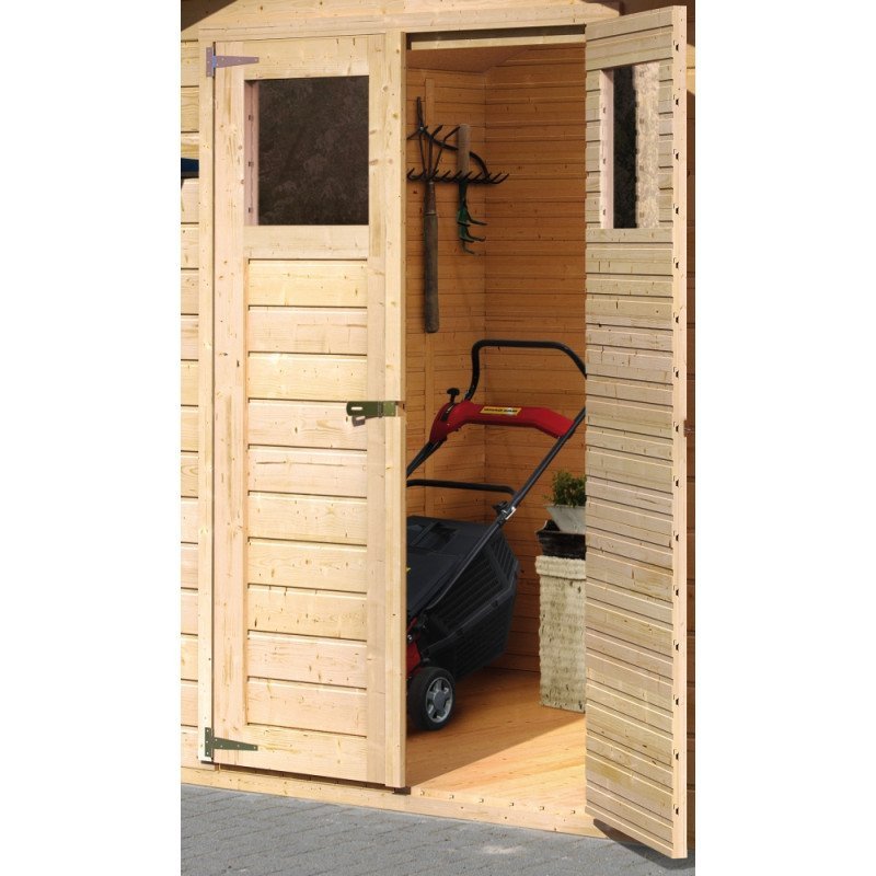 Abri de jardin Dalin 1 de 4,41m² panneaux bois 14mm - Karibu – Image 9