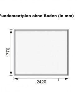 Alternative view of Abri de jardin adossé en bois certifié 4,18m² Bomlitz 2 - Karibu