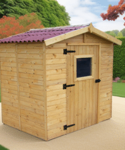 Alternative view of Abri de jardin en bois 2,56m² - panneaux 16mm + plancher - Habrita
