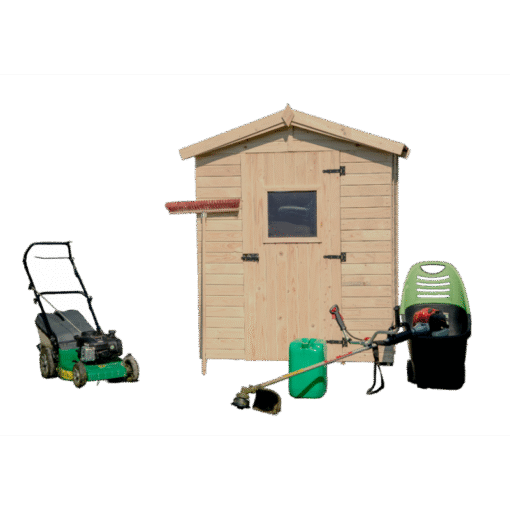 Abri de jardin en bois 2,56m² - panneaux 16mm + plancher - Habrita – Image 6
