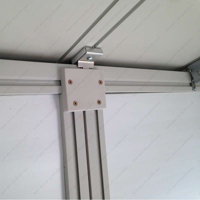 Abri de jardin en PVC 11,2m² DECO gris foncé et blanc Grosfillex – Image 6