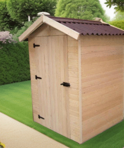 Abri en bois massif certifié 1,98m² - panneaux 16mm + plancher - Habrita