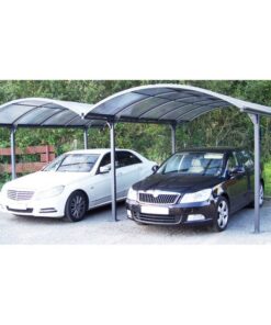 Carport 2 voitures en aluminium et polycarbonate 6mm ANTI-UV – Habrita