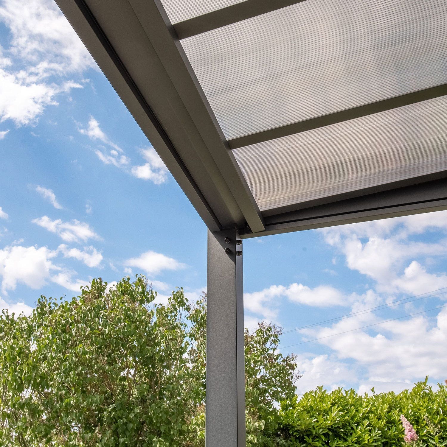 Carport adossé aluminium Trigano LIBECCIO WALL 16 m² – Image 2