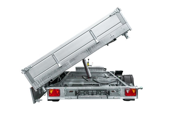 REMORQUE BENNE HYDRAULIQUE 3 ESSIEUX 400×200 UNITRAILER TASKER 400/3C 3500 KG – Image 9