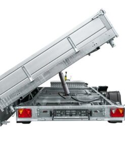 REMORQUE BENNE HYDRAULIQUE 3 ESSIEUX 400×200 UNITRAILER TASKER 400/3C 3500 KG