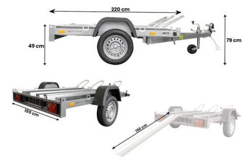 Remorque moto basculante UNITRAILER MOTO 3 – Image 12