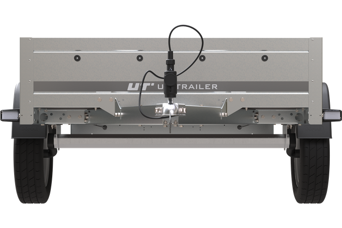 Remorque voiture simple essieu Unitrailer Garden Trailer 230 x 125 cm avec timon fixe 500/750 kg – Image 5