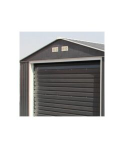 Alternative view of Garage en métal anthracite 19,95m² grande hauteur H.2,60m DURAMAX