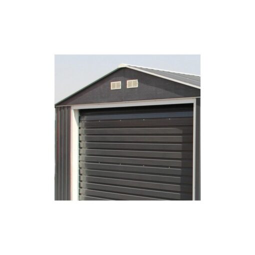 Garage en métal anthracite 19,95m² grande hauteur H.2,60m DURAMAX – Image 2