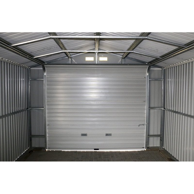 Garage en métal anthracite 19,95m² grande hauteur H.2,60m DURAMAX – Image 4