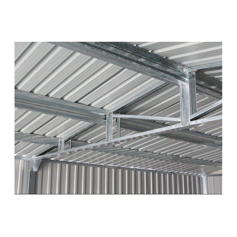Garage métal anthracite X-METAL double portes 19,61m² + kit d’ancrage – Image 4