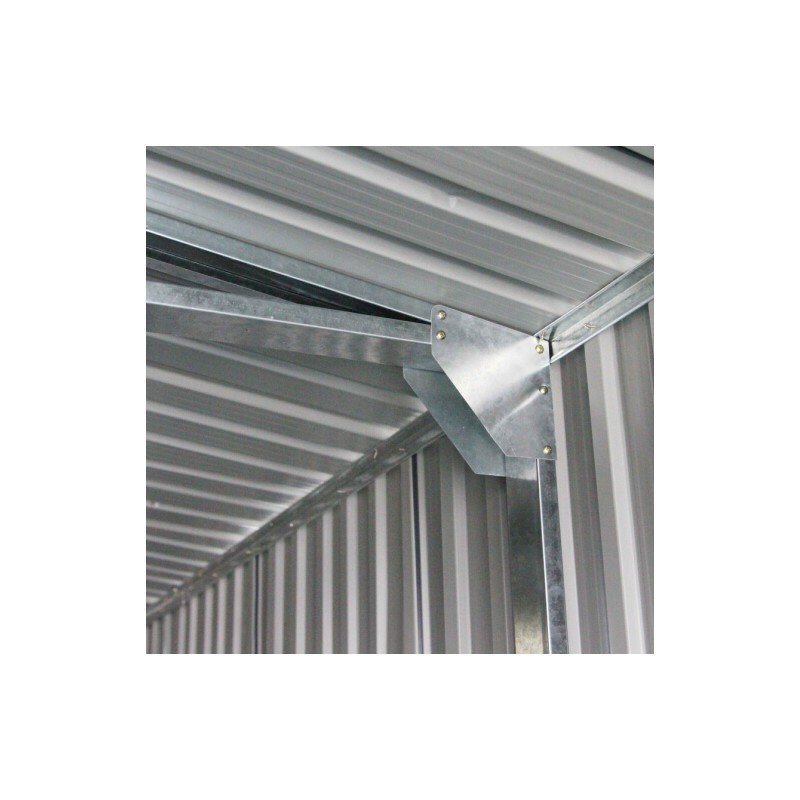 Garage métal anthracite X-METAL double portes 19,61m² + kit d’ancrage – Image 8