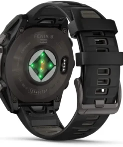 Alternative view of Montre connectée Garmin Fenix 8 Solar Sapphire Titane 47mm Noir