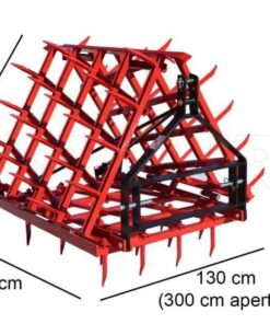 Herse à dents fixes série médium EPM60 – Portée/Tractée – 60 Dents Repliable – 300 cm