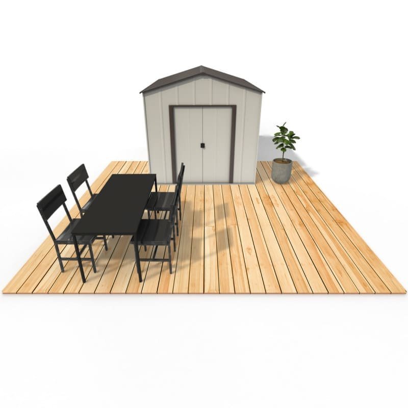 Kit fondation en bois traité autoclave 6m² pour pose d'abri de jardin - Gardy Shelter – Image 2