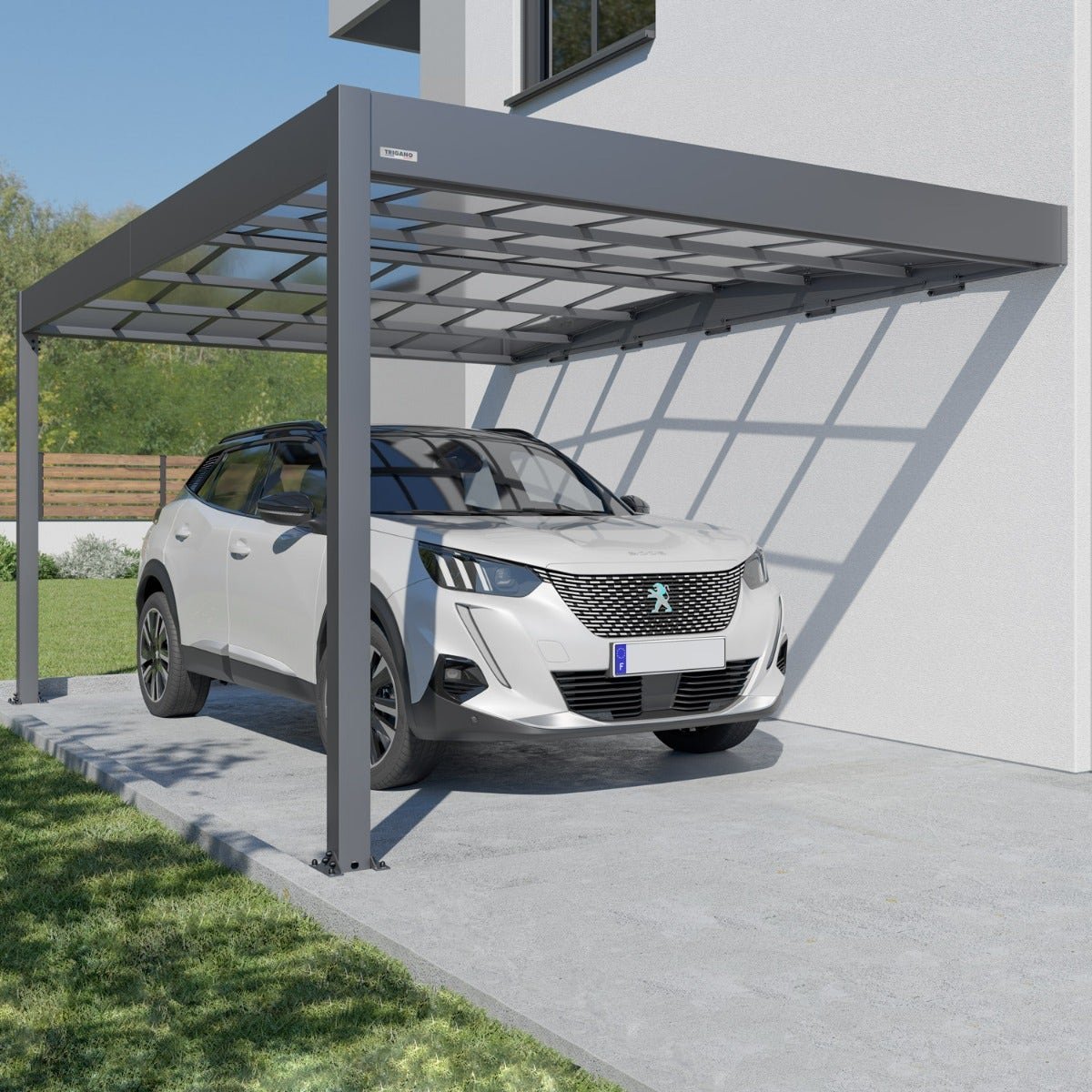 Carport adossé aluminium Trigano LIBECCIO WALL 16 m² – Image 6