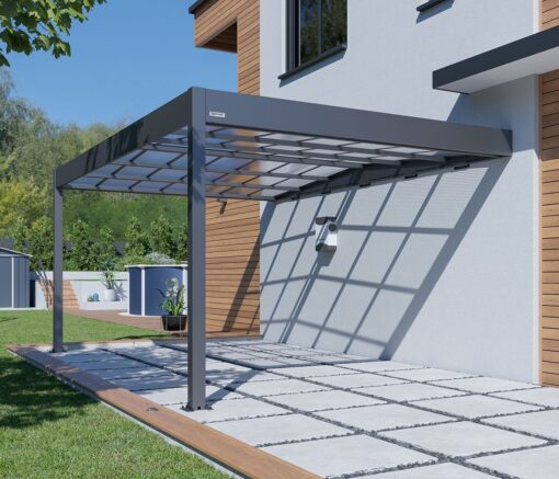 Carport adossé aluminium Trigano LIBECCIO WALL 16 m² – Image 9