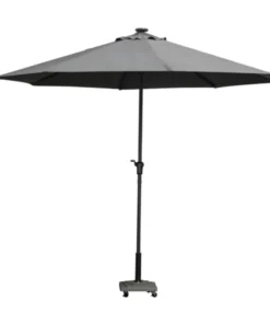 Alternative view of PARASOL GRIS ARDOISE AVEC ÉCLAIRAGE LED