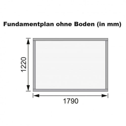 Petit abri de jardin en bois 2,22m² Merseburg 2 - Karibu – Image 5