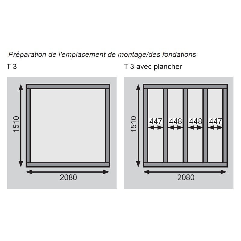 Petit abri de jardin en bois 3,26m² Merseburg 3 - Karibu – Image 3