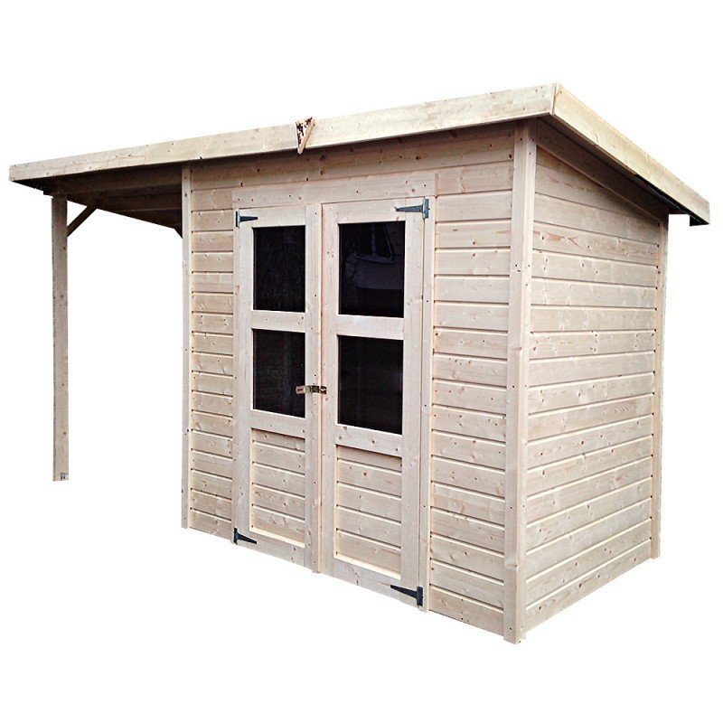 Petit abri de jardin en bois 3,26m² Merseburg 3 - Karibu – Image 6